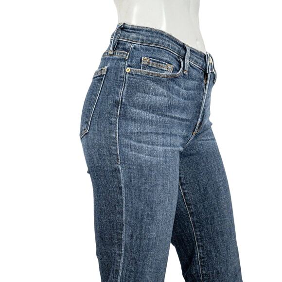 FRAME Denim size 25 Le Nouveau Straight Jeans Raw cut Crop leg Dawson - Picture 8 of 10